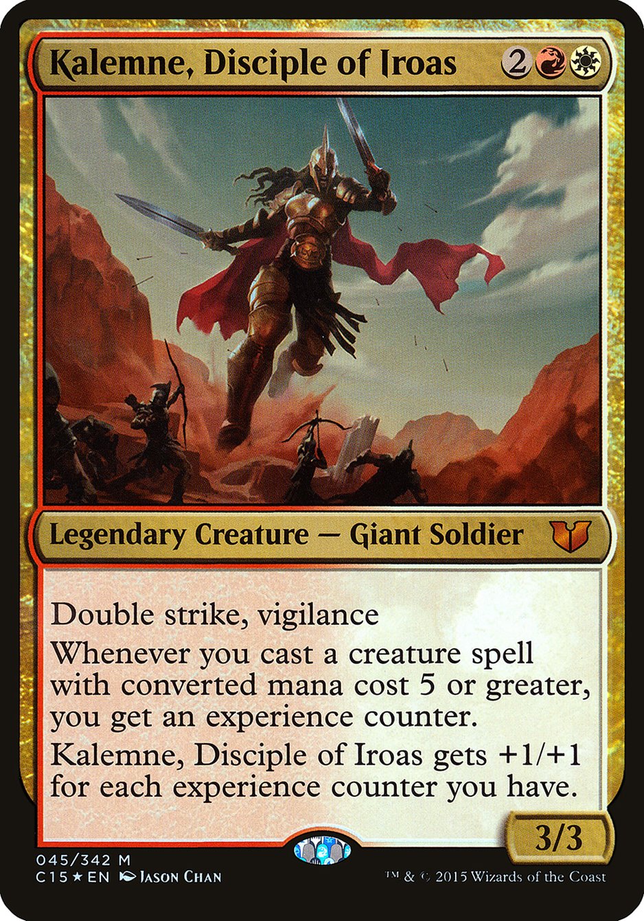 Kalemne, Disciple of Iroas (Oversized) [Commander 2015 Oversized] | Chromatic Games