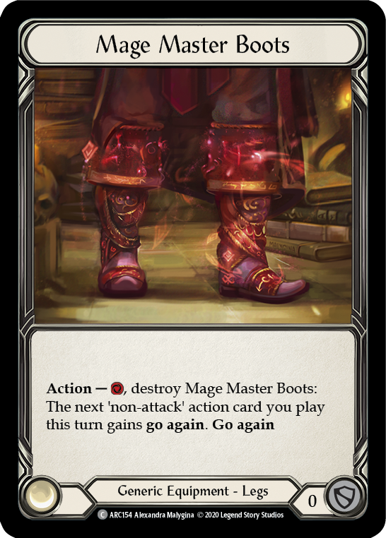 Mage Master Boots [U-ARC154] (Arcane Rising Unlimited)  Unlimited Normal | Chromatic Games