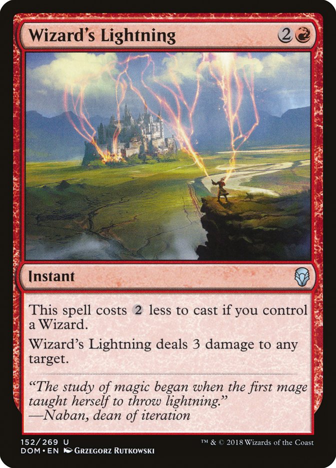 Wizard's Lightning [Dominaria] | Chromatic Games