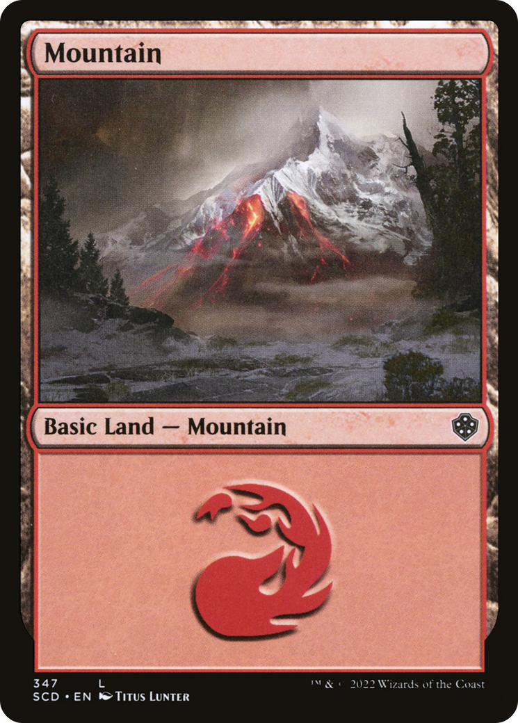 Mountain (347) [Starter Commander Decks] | Chromatic Games