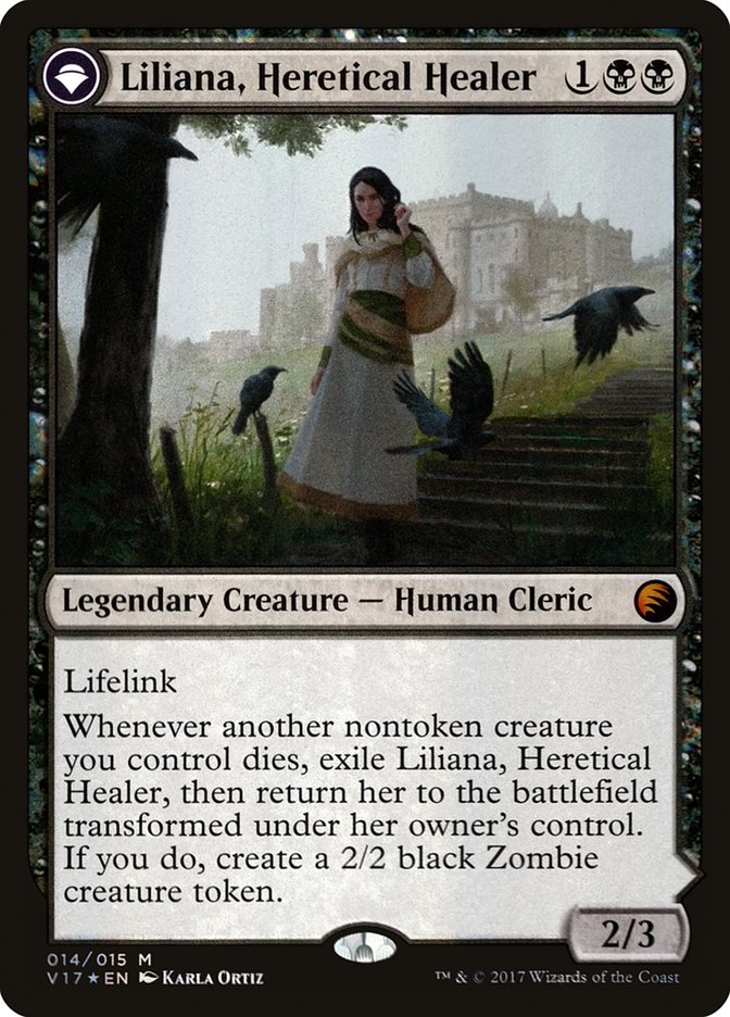 Liliana, Heretical Healer // Liliana, Defiant Necromancer [From the Vault: Transform] | Chromatic Games