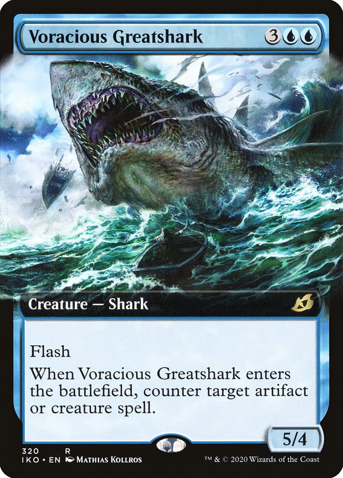 Voracious Greatshark (Extended Art) [Ikoria: Lair of Behemoths] | Chromatic Games