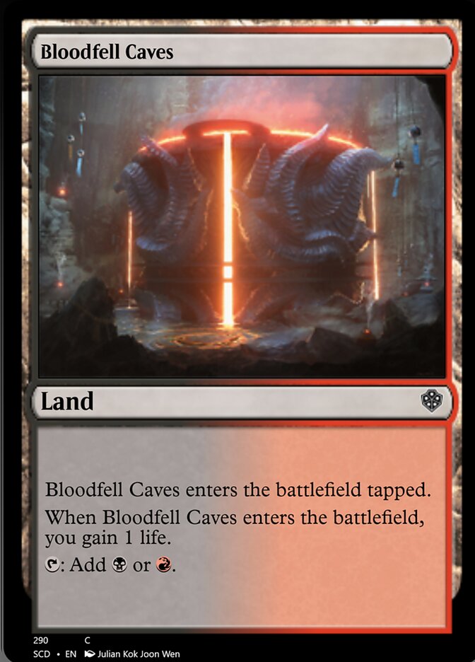 Bloodfell Caves [Starter Commander Decks] | Chromatic Games