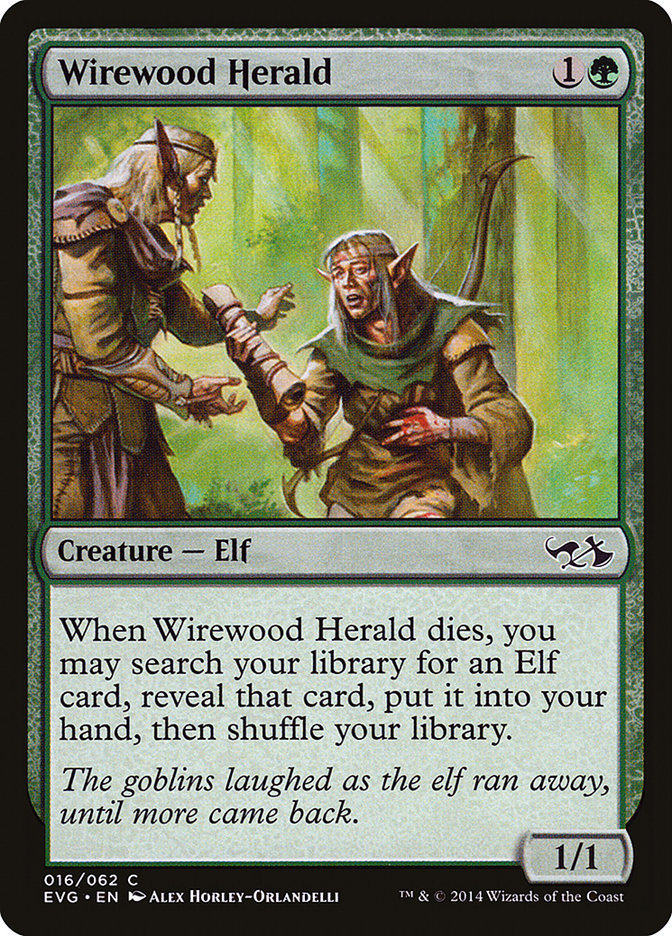 Wirewood Herald (Elves vs. Goblins) [Duel Decks Anthology] | Chromatic Games