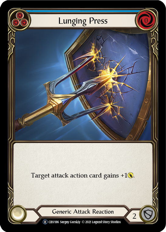 Lunging Press [U-CRU186] (Crucible of War Unlimited)  Unlimited Rainbow Foil | Chromatic Games
