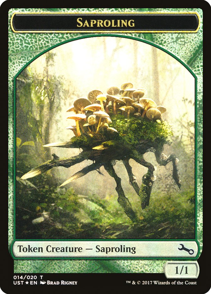 Saproling // Saproling Double-Sided Token [Unstable Tokens] | Chromatic Games