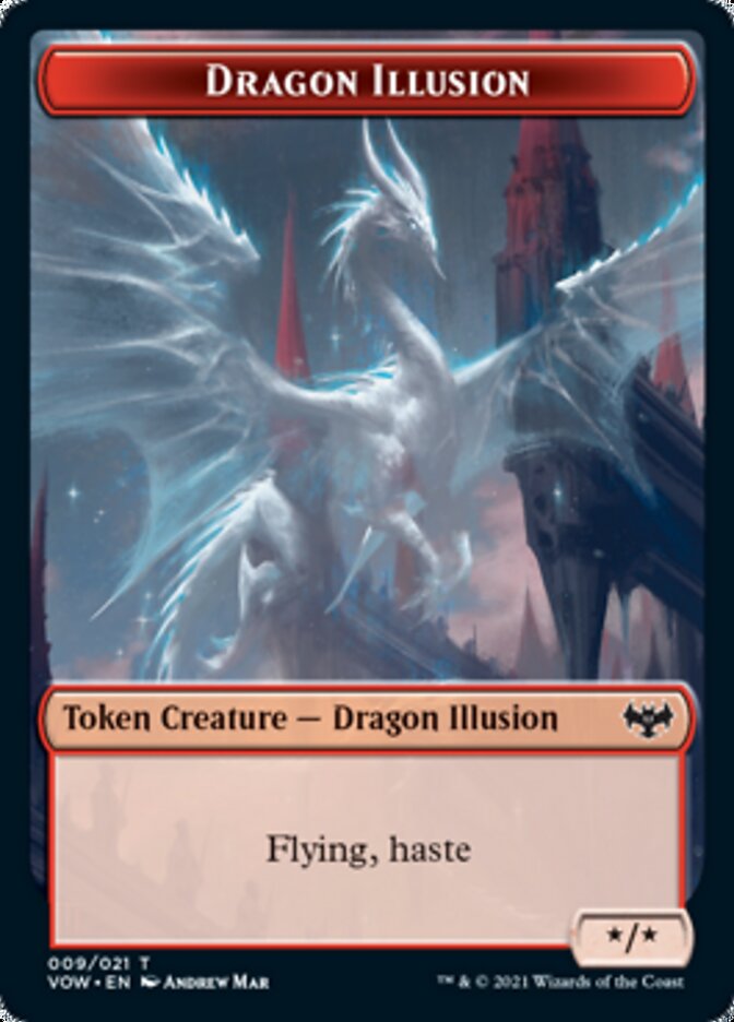 Dragon Illusion Token [Innistrad: Crimson Vow Tokens] | Chromatic Games