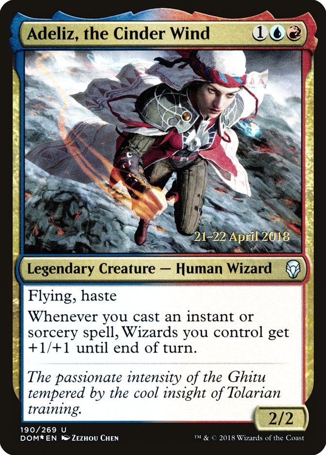 Adeliz, the Cinder Wind [Dominaria Prerelease Promos] | Chromatic Games