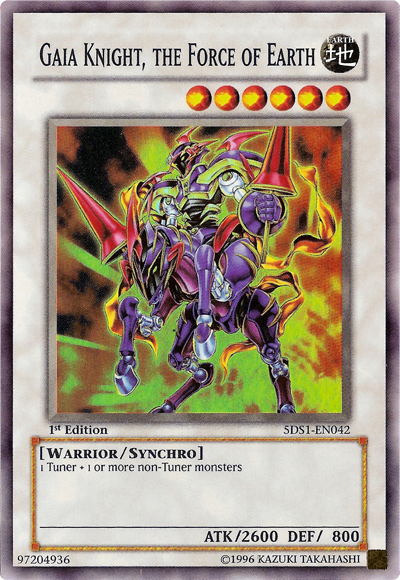Gaia Knight, the Force of Earth [5DS1-EN042] Super Rare | Chromatic Games