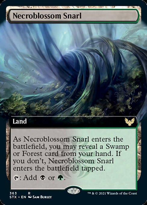 Necroblossom Snarl (Extended Art) [Strixhaven: School of Mages] | Chromatic Games