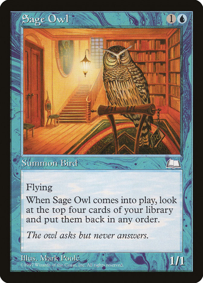 Sage Owl [Weatherlight] | Chromatic Games