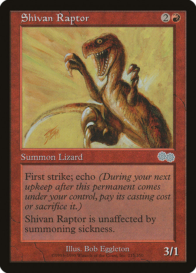 Shivan Raptor [Urza's Saga] | Chromatic Games