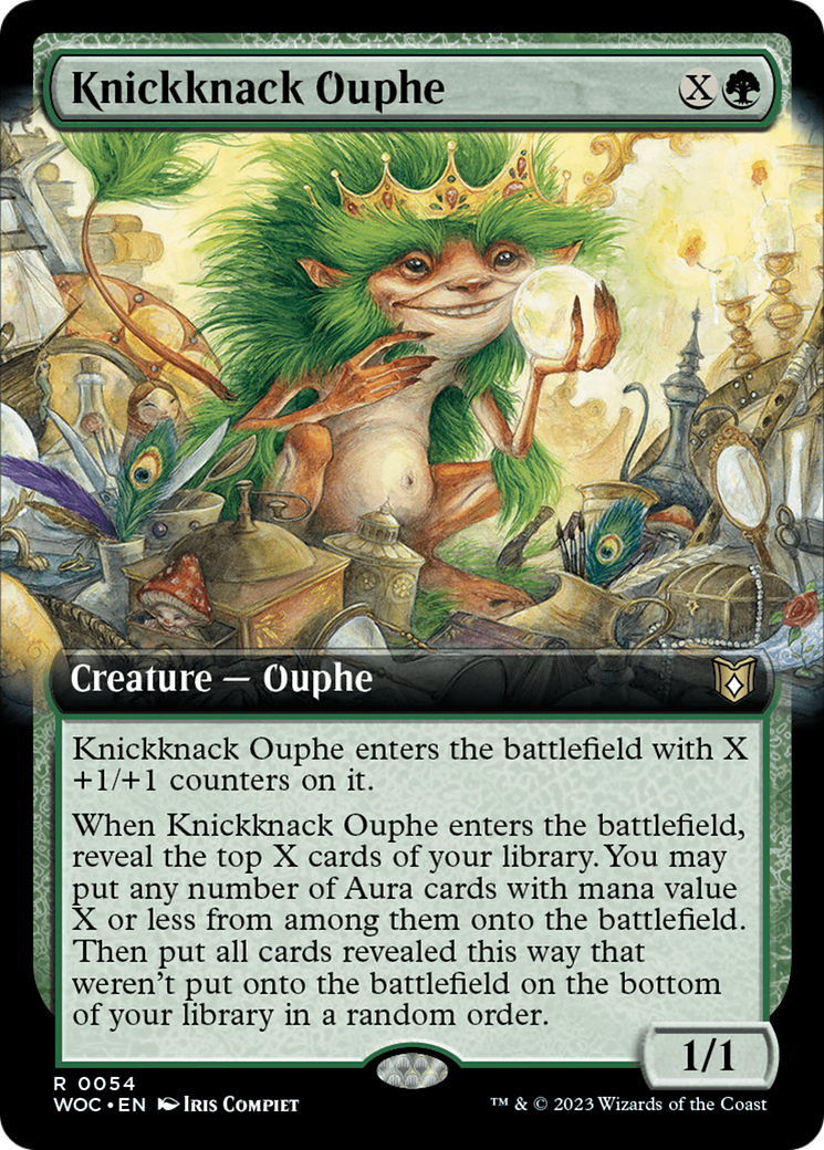 Knickknack Ouphe (Extended Art) [Wilds of Eldraine Commander] | Chromatic Games