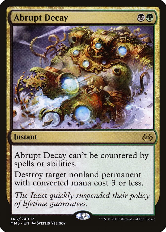 Abrupt Decay [Modern Masters 2017] | Chromatic Games