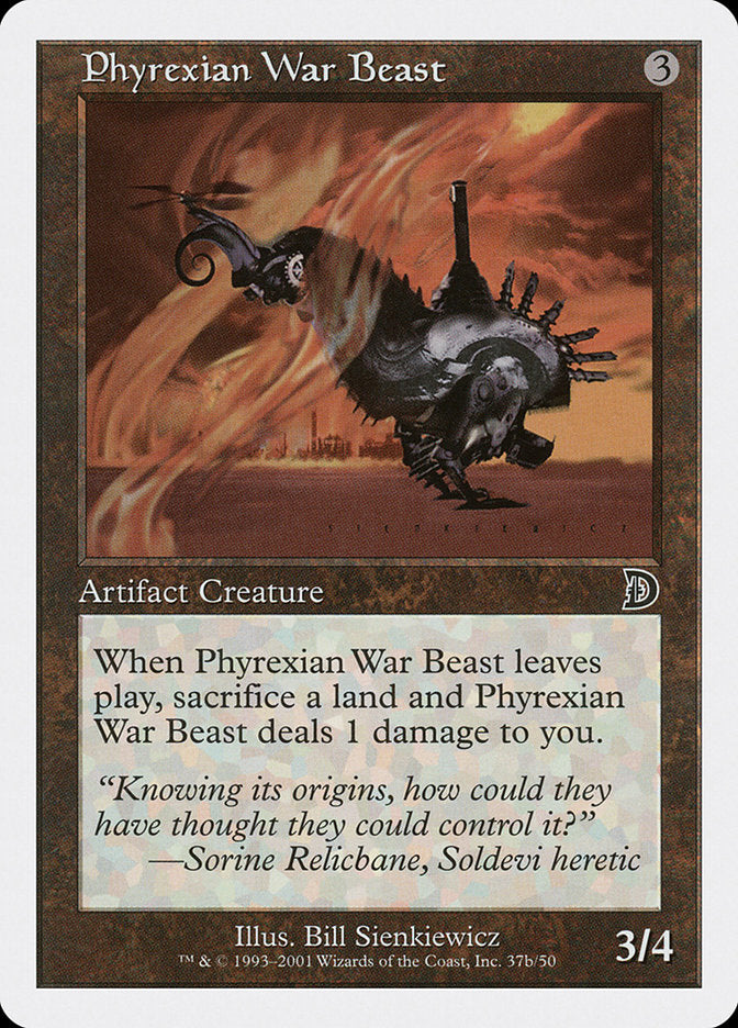 Phyrexian War Beast (Signature on Right) [Deckmasters] | Chromatic Games