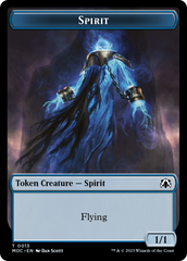 Spirit (9) // Spirit (13) Double-Sided Token [March of the Machine Commander Tokens] | Chromatic Games