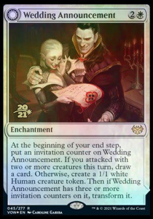 Wedding Announcement // Wedding Festivity [Innistrad: Crimson Vow Prerelease Promos] | Chromatic Games