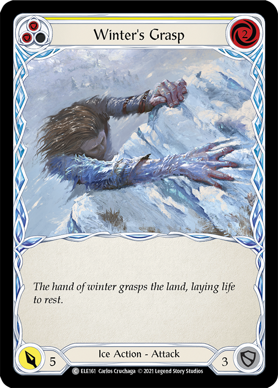 Winter's Grasp (Yellow) [ELE161] (Tales of Aria)  1st Edition Normal | Chromatic Games