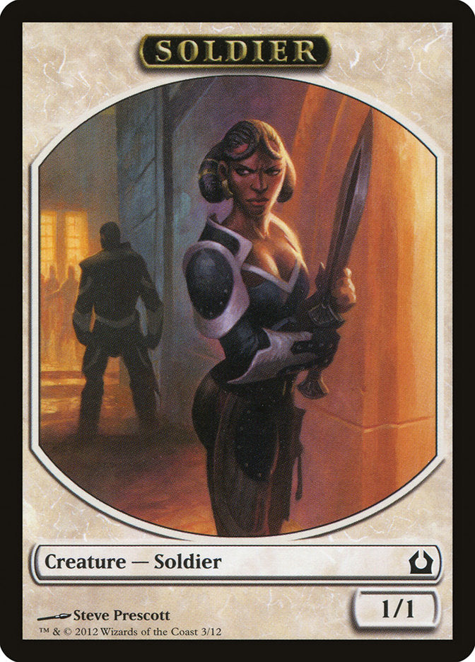 Soldier Token [Return to Ravnica Tokens] | Chromatic Games