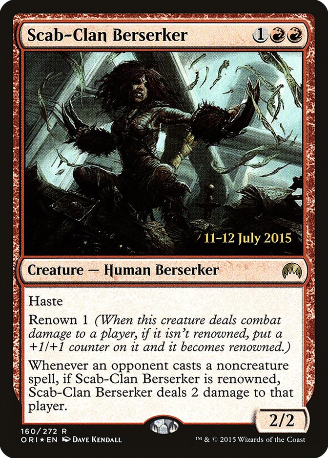 Scab-Clan Berserker [Magic Origins Prerelease Promos] | Chromatic Games