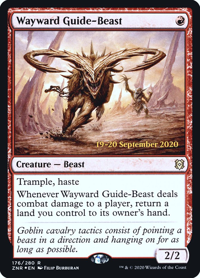 Wayward Guide-Beast [Zendikar Rising Prerelease Promos] | Chromatic Games