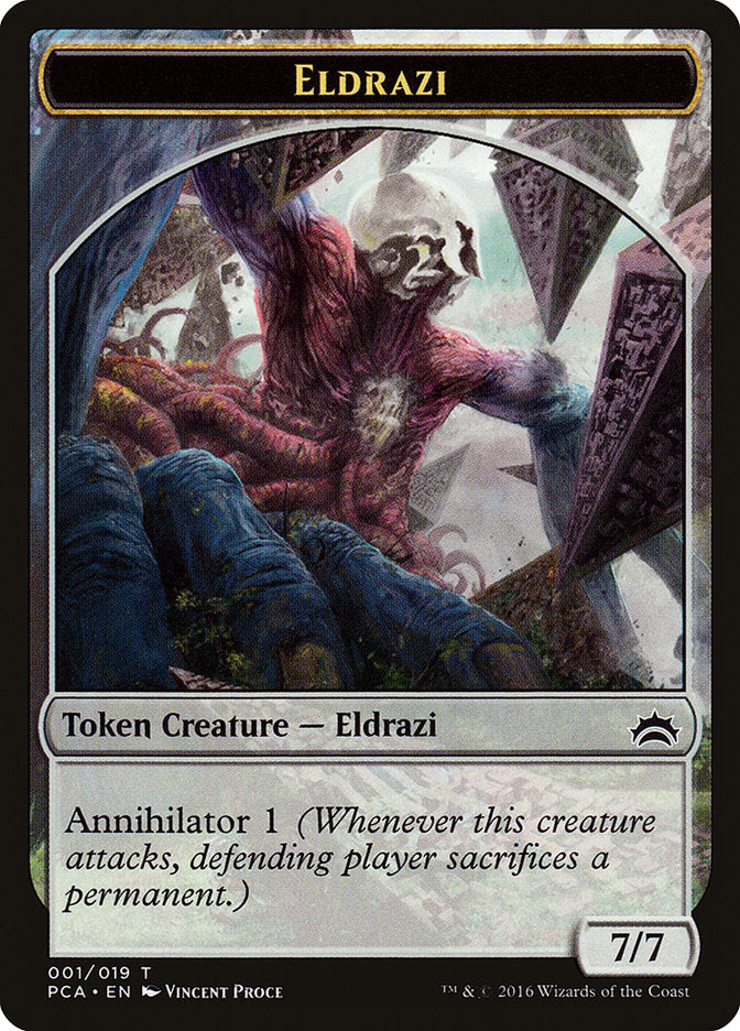 Eldrazi Spawn (004) // Eldrazi Double-Sided Token [Planechase Anthology Tokens] | Chromatic Games