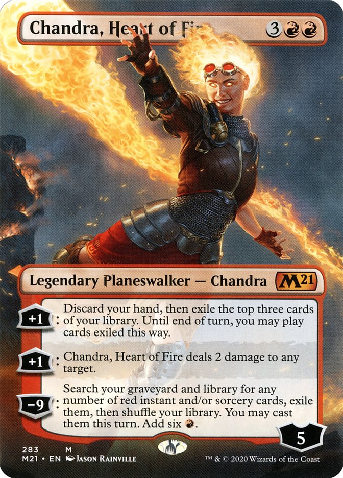 Chandra, Heart of Fire (Borderless) [Core Set 2021] | Chromatic Games