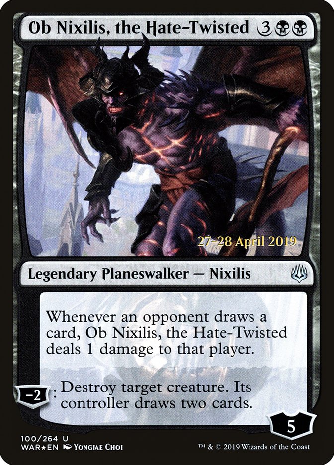 Ob Nixilis, the Hate-Twisted [War of the Spark Prerelease Promos] | Chromatic Games