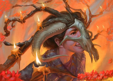 Hedgewitch's Mask Art Card [Innistrad: Midnight Hunt Art Series] | Chromatic Games