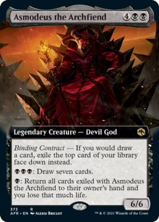 Asmodeus the Archfiend (Extended Art) [Dungeons & Dragons: Adventures in the Forgotten Realms] | Chromatic Games