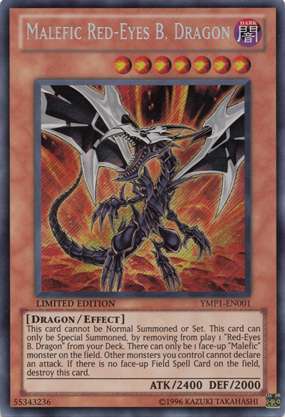 Malefic Red-Eyes B. Dragon [YMP1-EN001] Secret Rare | Chromatic Games