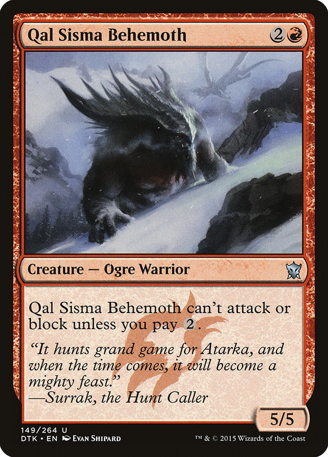 Qal Sisma Behemoth [Dragons of Tarkir] | Chromatic Games