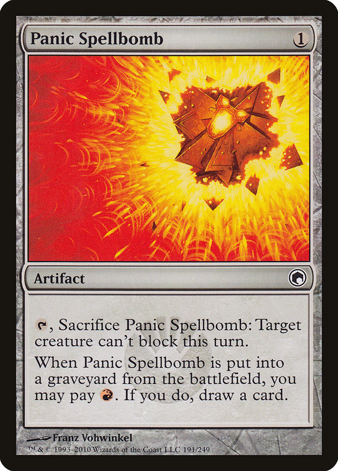 Panic Spellbomb [Scars of Mirrodin] | Chromatic Games