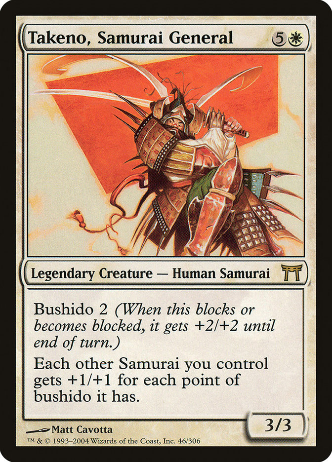 Takeno, Samurai General [Champions of Kamigawa] | Chromatic Games