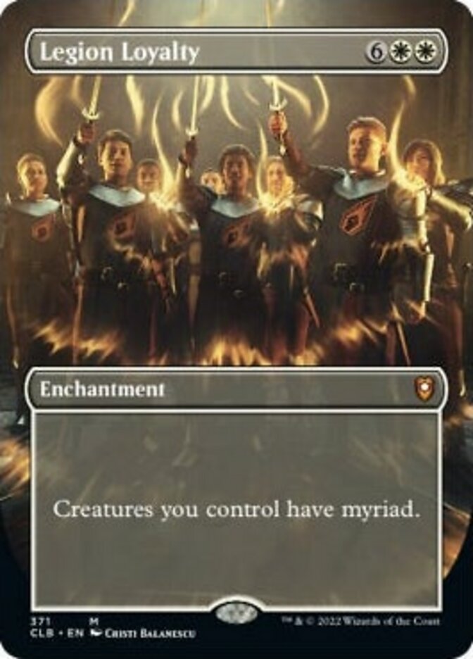 Legion Loyalty (Borderless Alternate Art) [Commander Legends: Battle for Baldur's Gate] | Chromatic Games