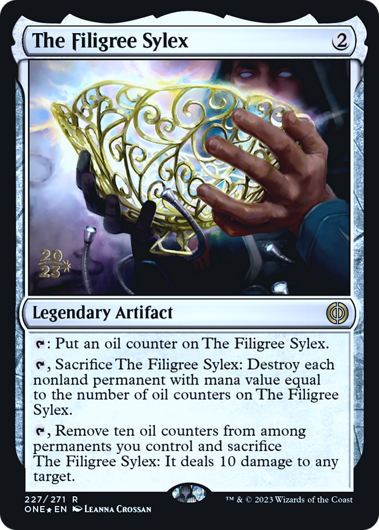 The Filigree Sylex [Phyrexia: All Will Be One Prerelease Promos] | Chromatic Games