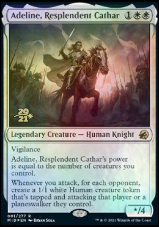 Adeline, Resplendent Cathar [Innistrad: Midnight Hunt Prerelease Promos] | Chromatic Games