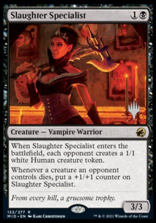 Slaughter Specialist (Promo Pack) [Innistrad: Midnight Hunt Promos] | Chromatic Games