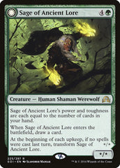 Sage of Ancient Lore // Werewolf of Ancient Hunger [Shadows over Innistrad] | Chromatic Games