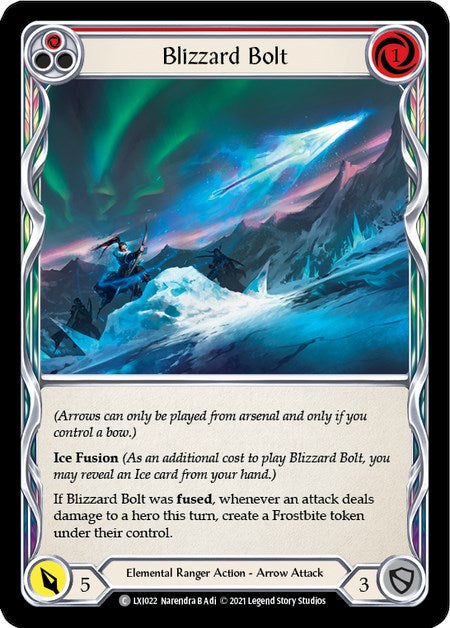 Blizzard Bolt (Red) [LXI022] (Tales of Aria Lexi Blitz Deck)  1st Edition Normal | Chromatic Games