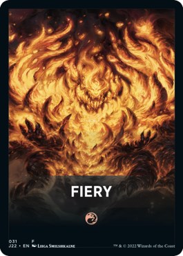 Fiery Theme Card [Jumpstart 2022 Front Cards] | Chromatic Games