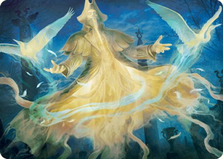 Heron-Blessed Geist Art Card [Innistrad: Crimson Vow Art Series] | Chromatic Games