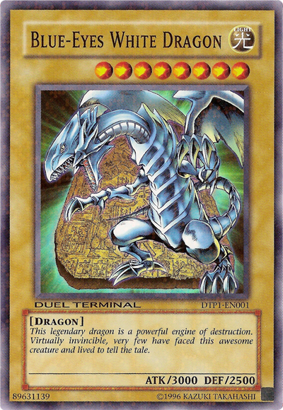 Blue-Eyes White Dragon [DTP1-EN001] Super Rare | Chromatic Games