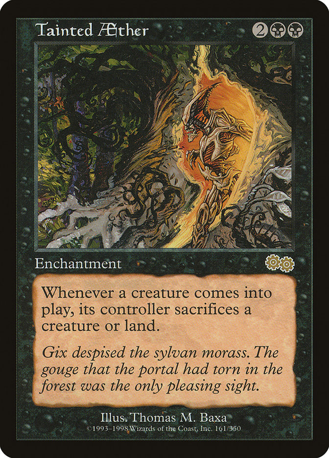 Tainted Aether [Urza's Saga] | Chromatic Games