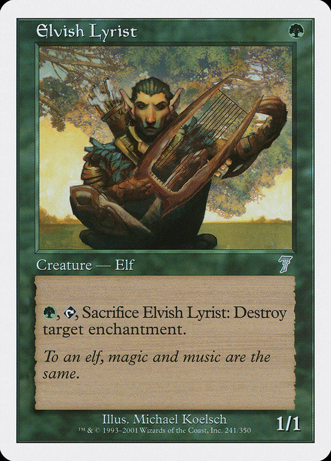 Elvish Lyrist [Seventh Edition] | Chromatic Games