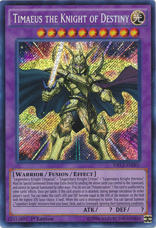 Timaeus the Knight of Destiny [DRL2-EN001] Secret Rare | Chromatic Games