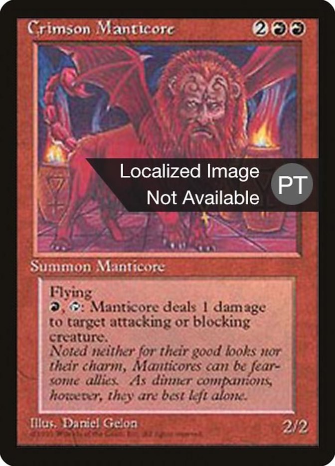 Crimson Manticore [Fourth Edition (Foreign Black Border)] | Chromatic Games