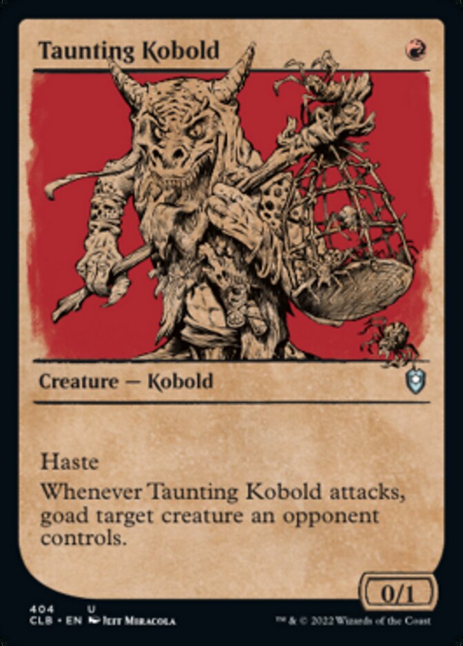 Taunting Kobold (Showcase) [Commander Legends: Battle for Baldur's Gate] | Chromatic Games