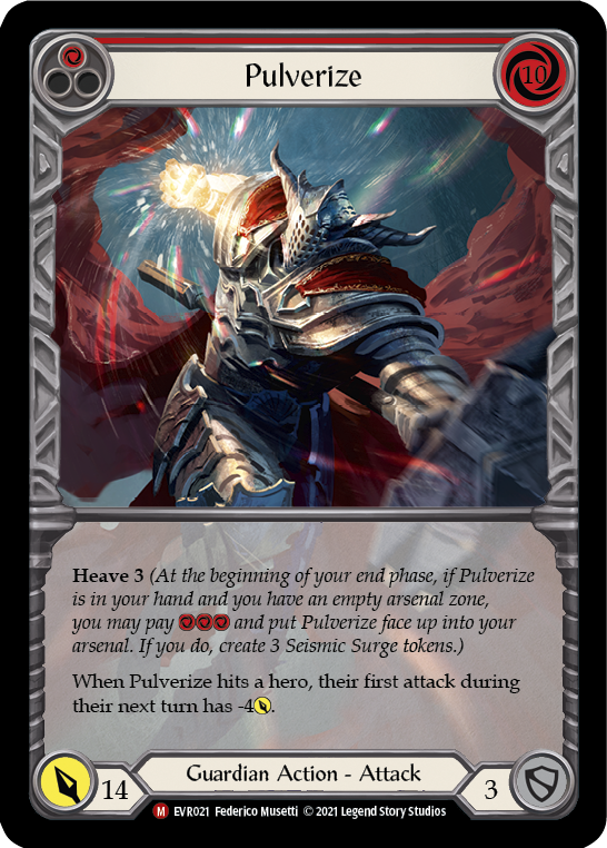 Pulverize [EVR021] (Everfest)  1st Edition Extended Art Rainbow Foil | Chromatic Games