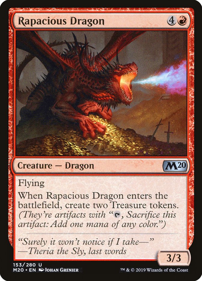 Rapacious Dragon [Core Set 2020] | Chromatic Games